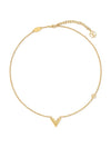 Essential V Necklace Gold - LOUIS VUITTON - BALAAN 3