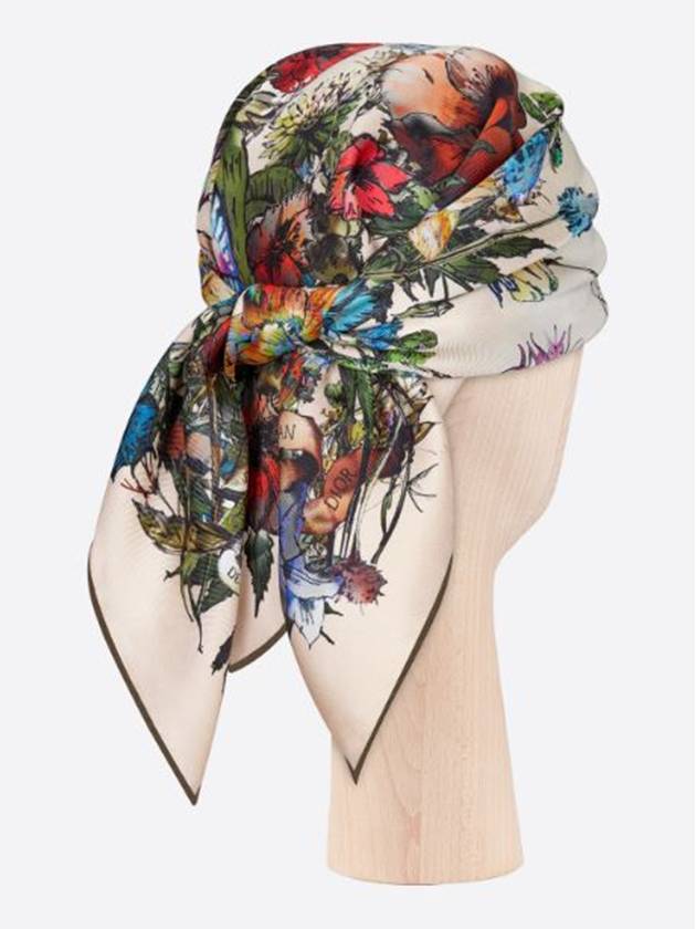 Women's Millefiore Square Scarf - DIOR - BALAAN.