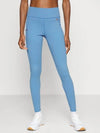 High Waist Mixed Ribbed Leggings Blue - TOMMY HILFIGER - BALAAN 2