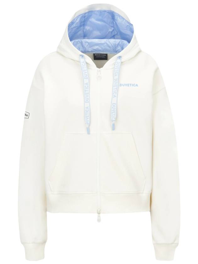 Marne hooded zip up ivory - DUVETICA - BALAAN 1