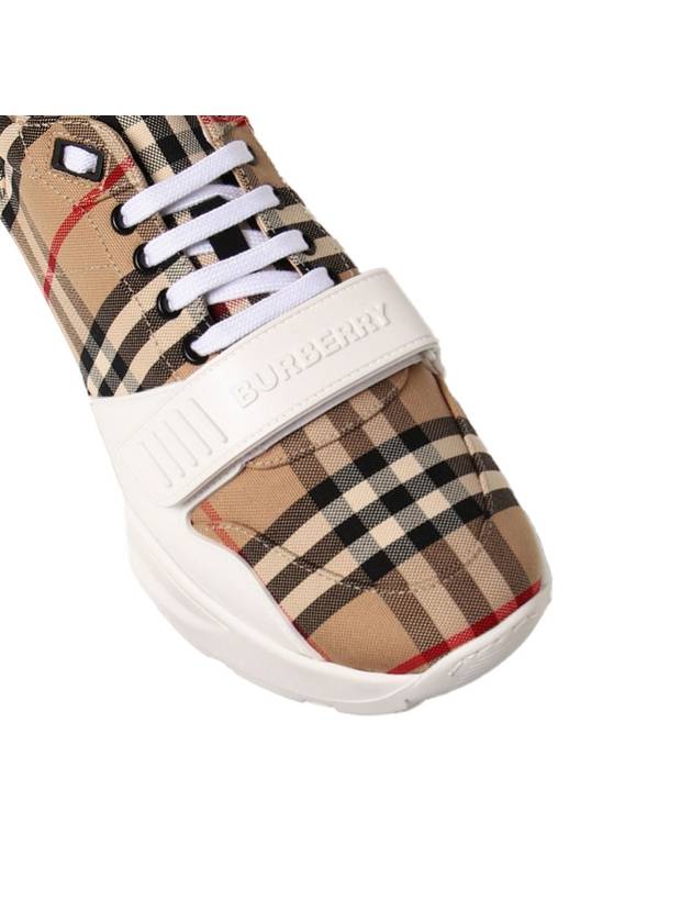 Vintage Check Suede Leather Sneakers Archive Beige - BURBERRY - BALAAN 6