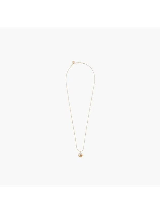 MMetal Pearl Necklace Gold - MIU MIU - BALAAN 1