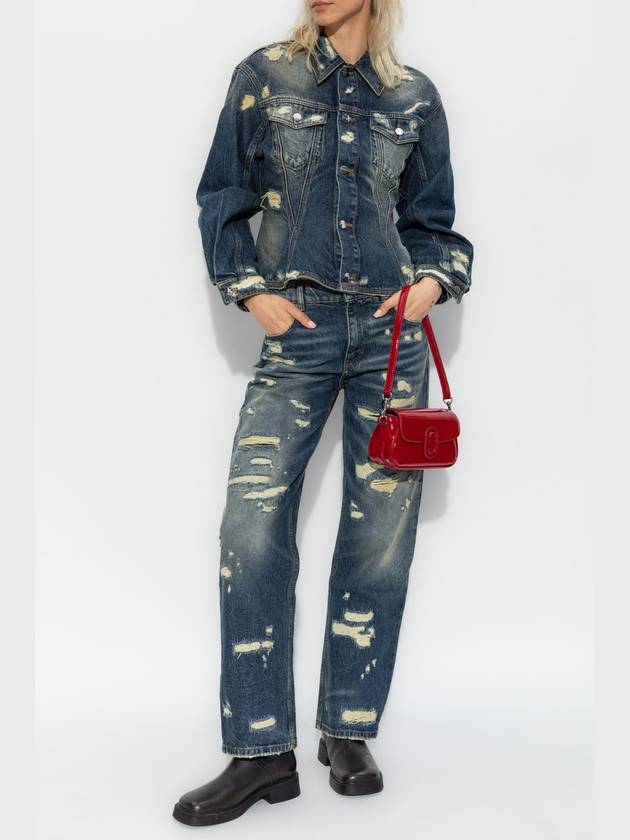 Marc Jacobs Jeans With Distressing, Women's, Navy Blue - MARC JACOBS - BALAAN 2