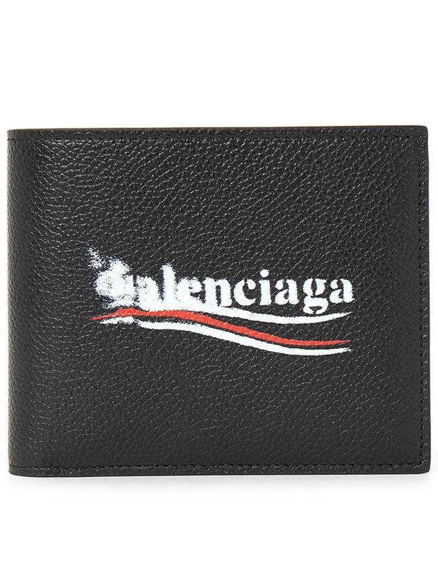 Black Political Stencil Logo Half Wallet 594549 2AA3B 1000 - BALENCIAGA - BALAAN 2