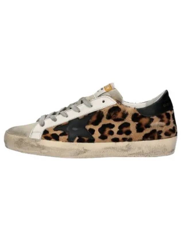 Superstar Leopard Black Tab Star Sneakers Brown - GOLDEN GOOSE - BALAAN 1