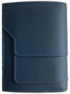 Saffiano Logo Half Wallet Navy - MARNI - BALAAN 4