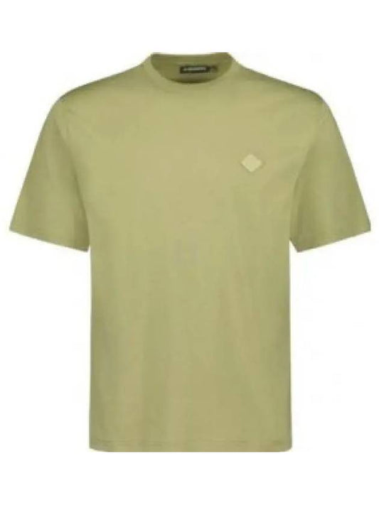 Hale Logo Patch Short Sleeve T-Shirt Oil Green - J.LINDEBERG - BALAAN 2