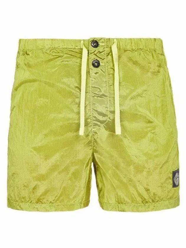 Men's Nylon Metal Swim Shorts Green - STONE ISLAND - BALAAN 2