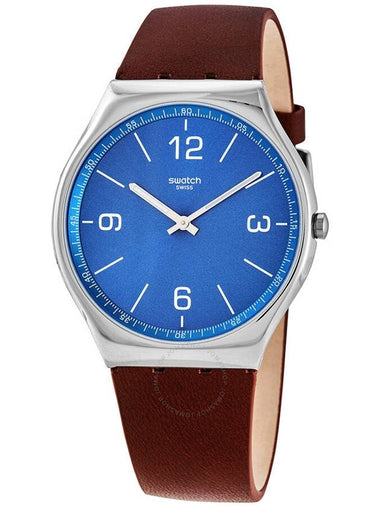 Swatch SKINWIND Sun-brushed Blue Dial Men's Watch SS07S101 - SWATCH - BALAAN 1