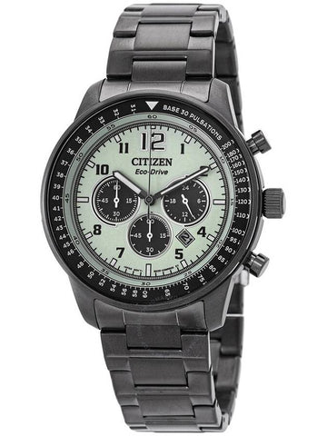 Citizen Chronograph Eco-Drive Green Dial Men's Watch CA4507-84X - CITIZEN - BALAAN 1