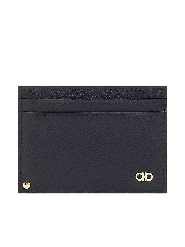 Gancini Card Wallet Black - SALVATORE FERRAGAMO - BALAAN 2