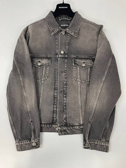 Notre Dame Print Denim Jacket Black - BALENCIAGA - BALAAN 2