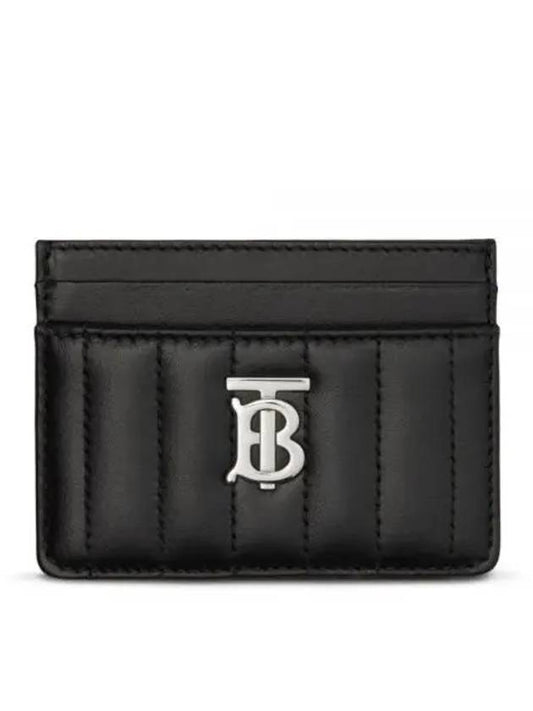 Lola Quilted Card Wallet Black - BURBERRY - BALAAN 2