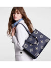 OnTheGo MM Monogram Empreinte Leather Tote Bag Navy - LOUIS VUITTON - BALAAN 9