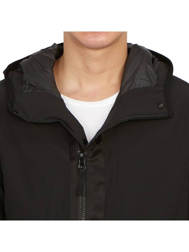 Soft Shell-R E.Dye Pure Insulation Technology Recycled Polyester Primaloft Hooded Jacket Black - STONE ISLAND - BALAAN 9