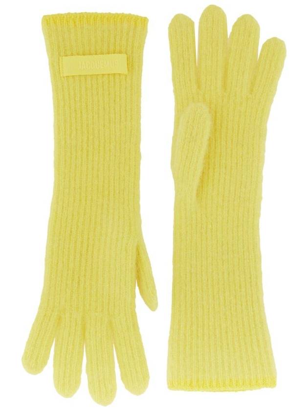 The Gros Grain Gloves Yellow - JACQUEMUS - BALAAN 3