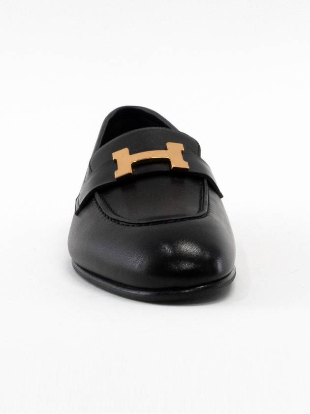 Paris Loafer Black Shoes Rose Gold EU Size H231049Z - HERMES - BALAAN 9