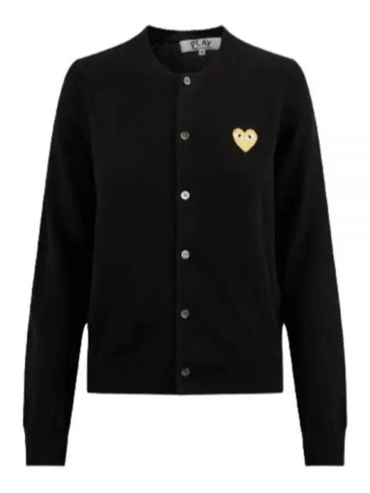 Play Gold Waffen Cardigan Black - COMME DES GARCONS - BALAAN 2