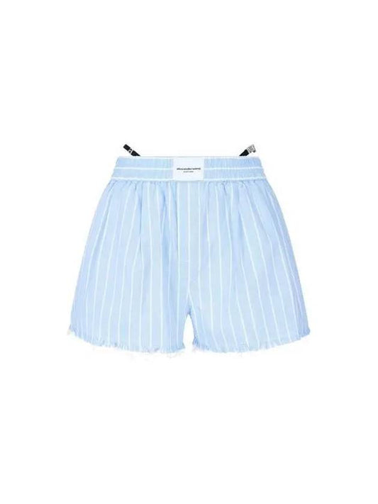 t Fraid hem strap shorts blue 270232 - ALEXANDER WANG - BALAAN 1