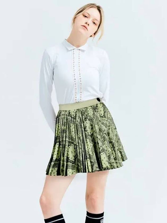 Golf Layered Pleated Skirt Yellow - HENRY STUART - BALAAN 2