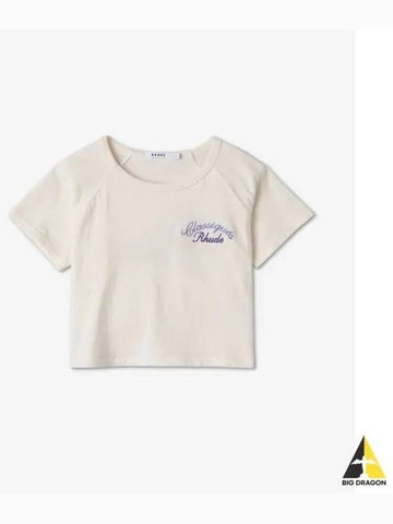 Baby Logo Short Sleeve T Shirt Cream Lilac RHFW22TT076640341034 - RHUDE - BALAAN 1