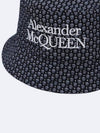 skull dot embroid logo bucket hat black - ALEXANDER MCQUEEN - BALAAN.