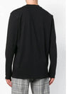 Logo Print Cotton Long Sleeve T-Shirt Black - MSGM - BALAAN 4