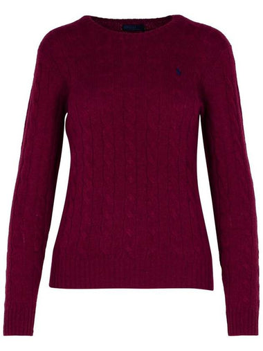 Polo Ralph Lauren 'Julianna Trec' Purple Wool Blend Sweater - POLO RALPH LAUREN - BALAAN 1