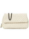 Intrecciato Nappa Chain Mini Shoulder Bag White - BOTTEGA VENETA - BALAAN 2