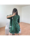 Short Sleeve Shirt FQ0700 323 Green WOMENS S M L XL Asian Fit - NIKE - BALAAN 5