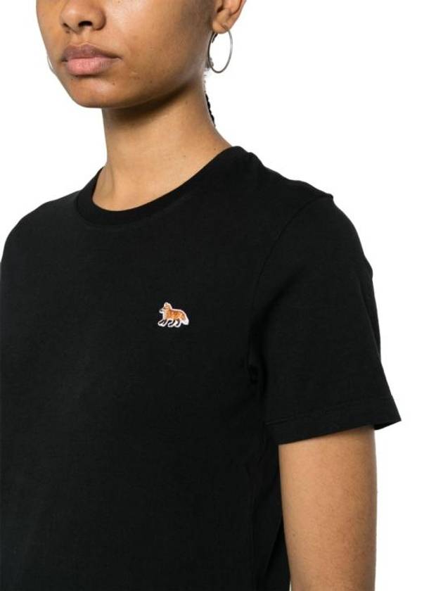 Baby Fox Patch Regular Short Sleeve T-Shirt Black - MAISON KITSUNE - BALAAN 6