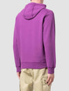 Wappen Patch Brushed Cotton Fleece Hoodie Violet - STONE ISLAND - BALAAN 5