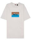 Men's Eco Hybrid Logo T-Shirt NW2411 1G805 C WHT BEG - NANGA - BALAAN 9