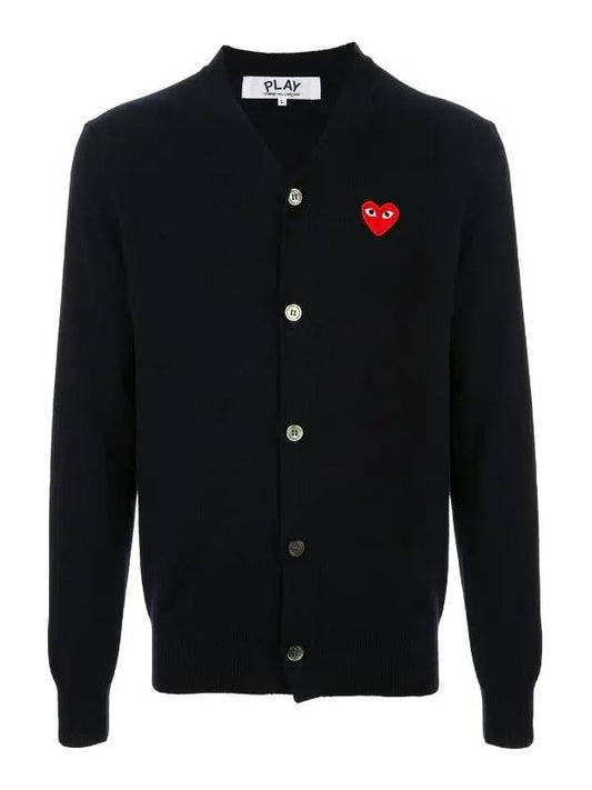 Red Waffen Cardigan Navy Men's Cardigan AZ N008 051 2 - GOLDEN GOOSE - BALAAN 1