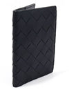 749954 Black Nappa Intrecciato Weaving Passport Case Wallet - BOTTEGA VENETA - BALAAN 2