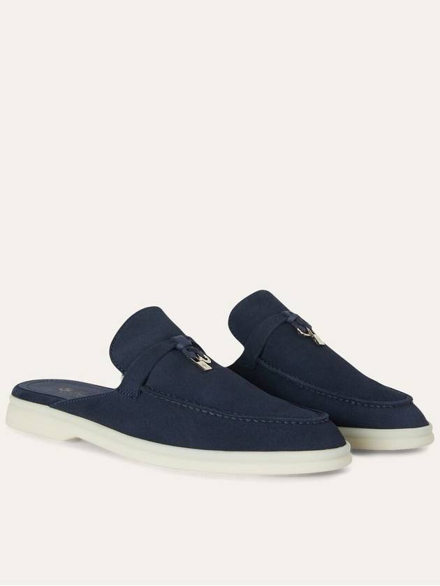 Babouche Charms Walk Bloafers Argo Blue - LORO PIANA - BALAAN 2