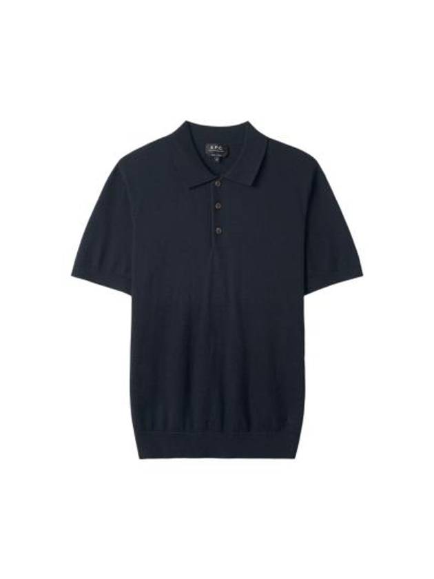 New Gregoire Polo Shirt Navy - A.P.C. - BALAAN 1