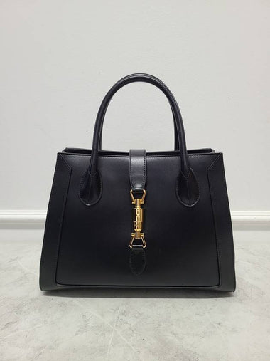 Black Jackie 1961 Leather Medium Tote Bag - GUCCI - BALAAN 1