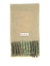 Logo Alpaca Mohair Scarf Green - MARNI - BALAAN 2