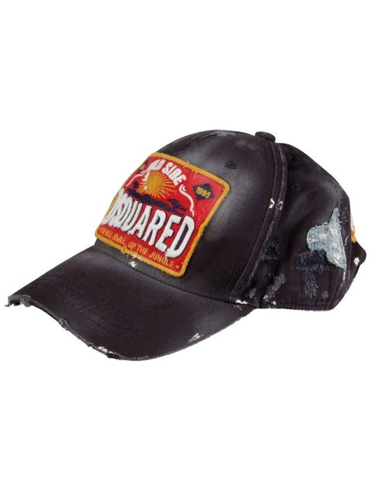 Wild Side Patch Ball Cap Black - DSQUARED2 - BALAAN 1