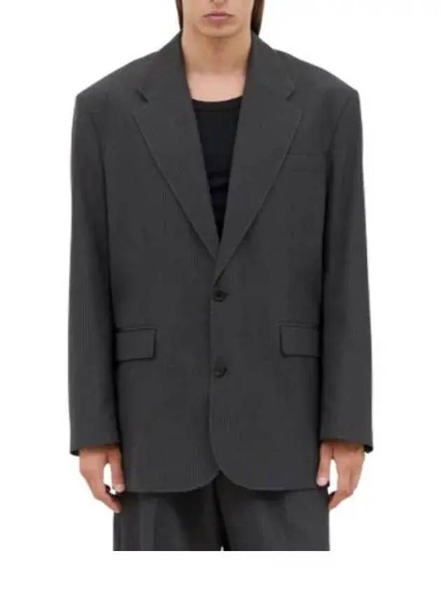 Relaxed Fit Suit Jacket Grey - ACNE STUDIOS - BALAAN 2