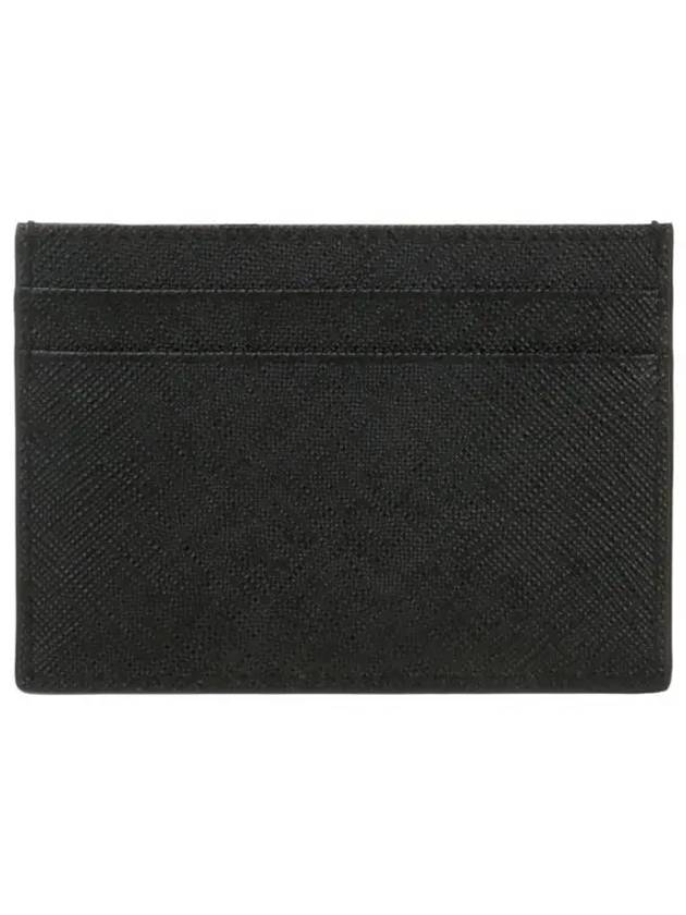 Saffiano Leather Card Holder Black - PRADA - BALAAN 4