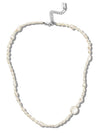 Raw Vintage Pearl Necklace White - S SY - BALAAN 2
