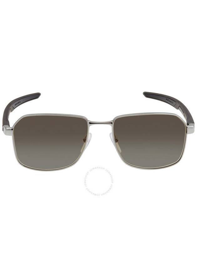 Prada Linea Rossa Gray Gradient Rectangular Men s Sunglasses PS 54WS 5AV04G 57 - PRADA - BALAAN 2