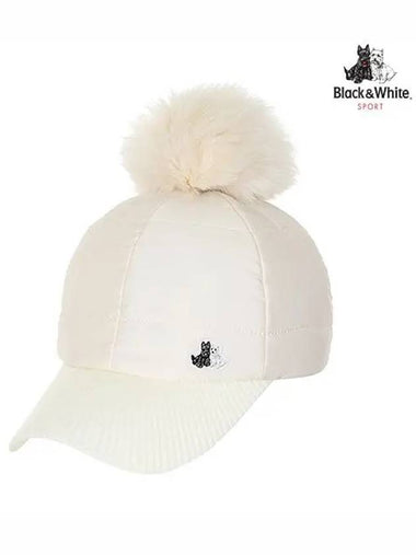 Women s padded ball cap 8412LDAP WHITE - BLACK&WHITE - BALAAN 1