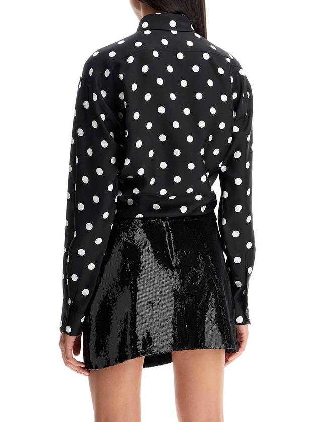 silk polka dot print blouse - DOLCE&GABBANA - BALAAN 3