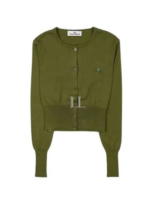 Bea Cropped Cardigan Sage Green - VIVIENNE WESTWOOD - BALAAN 2