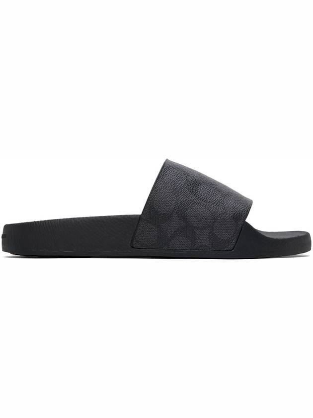 Coated Canvas Slippers Black - COACH - BALAAN 1