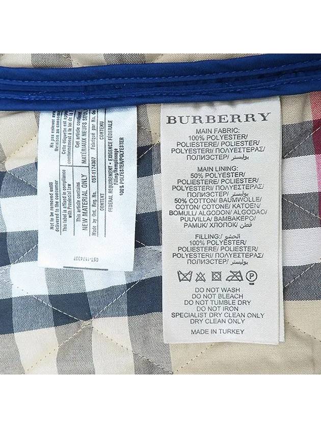 3696268 Blue color quilted women s jacket - BURBERRY - BALAAN 5