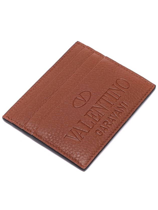 Logo Identity Card Wallet Brown - VALENTINO - BALAAN 6